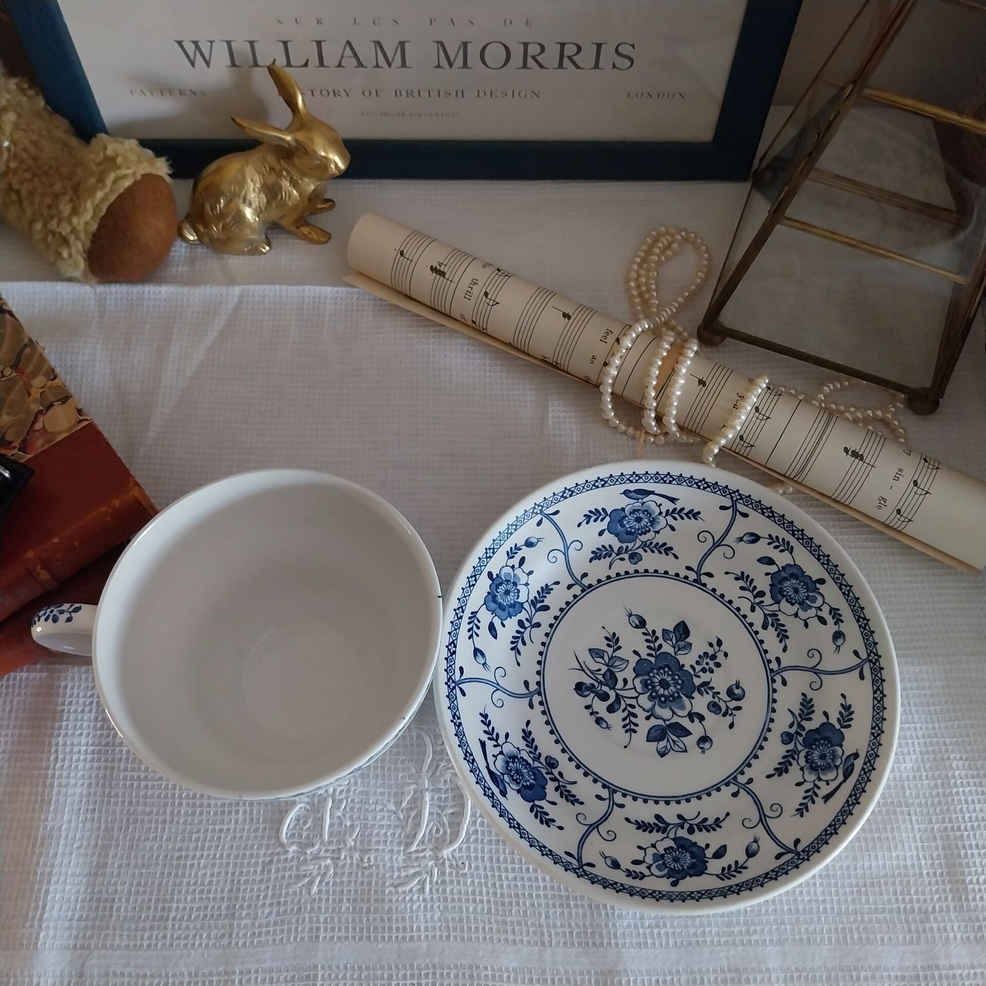 Large cup and saucer Johnson Bros