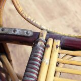 Rattan recliner chair, Bauhaus 1930