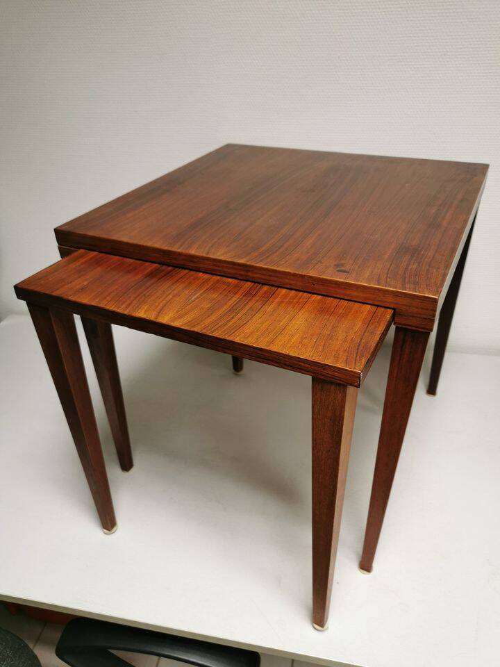 Pair of Vintage Coffee Tables , Trundle , Danish Scandinavian Design