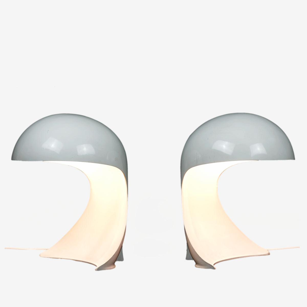 Pair of lamps Dania Artemide Dario Tognon Italy 1969