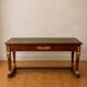 Empire-style centre desk in mahogany – with side pull-outs