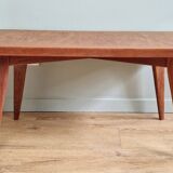 Table basse style scandinave années 50 palissandre