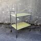 Bar service in yellow formica and white edges