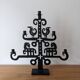 Wrought iron candlestick - height 53 cm