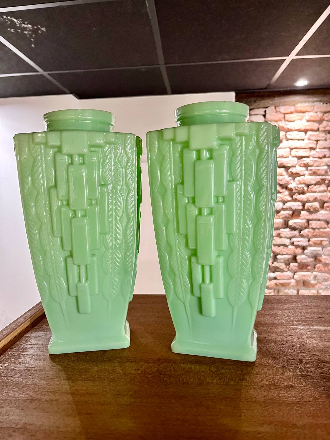 Pair of art deco vases