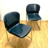 Chaise rétro Drabert SM400K, Allemagne de l'Ouest, années 1980, lot de 2