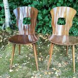 Pair of Baumann Gentiane model chairs