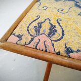 Folding table bamboo and fabric