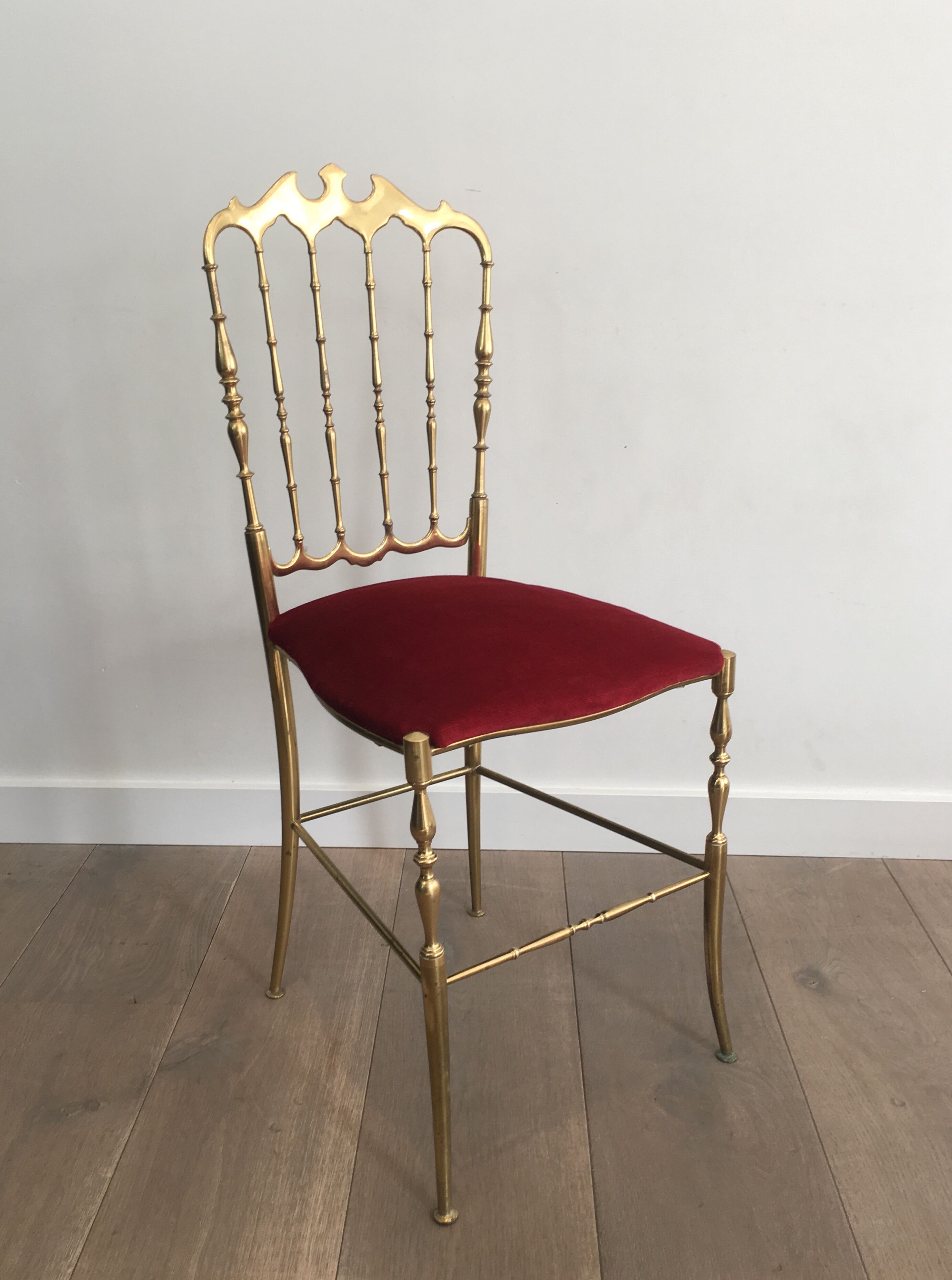 Chiavari brass chair
