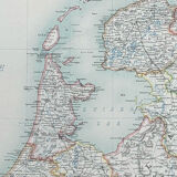 Map of The Netherlands circa 1869 Keith Johnston Royal Atlas