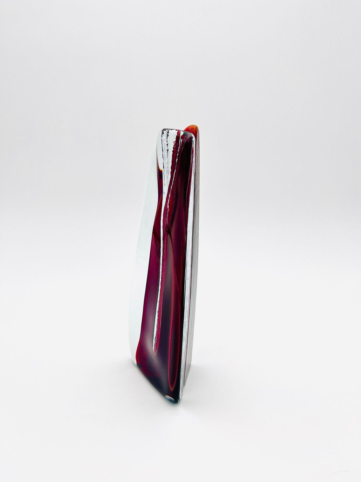 Vase Sculptural Sommerso - Václav Hanuš - Design Tchécoslovaque 60s