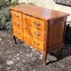 Louis XV style crossbow commode in cherry wood