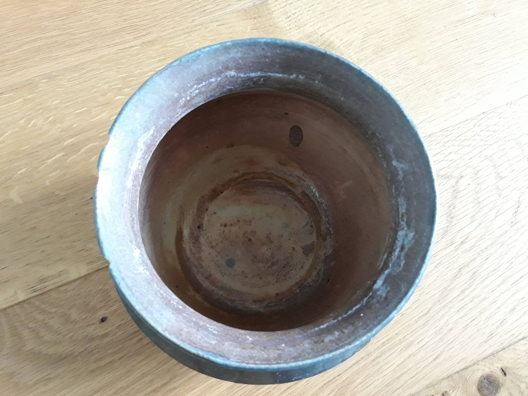 Vase pot en céramique signé C. Greber