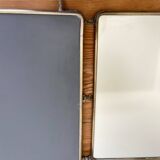 Metal triptych mirror from the 1950s