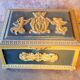 Old vintage box in gilded bronze empire