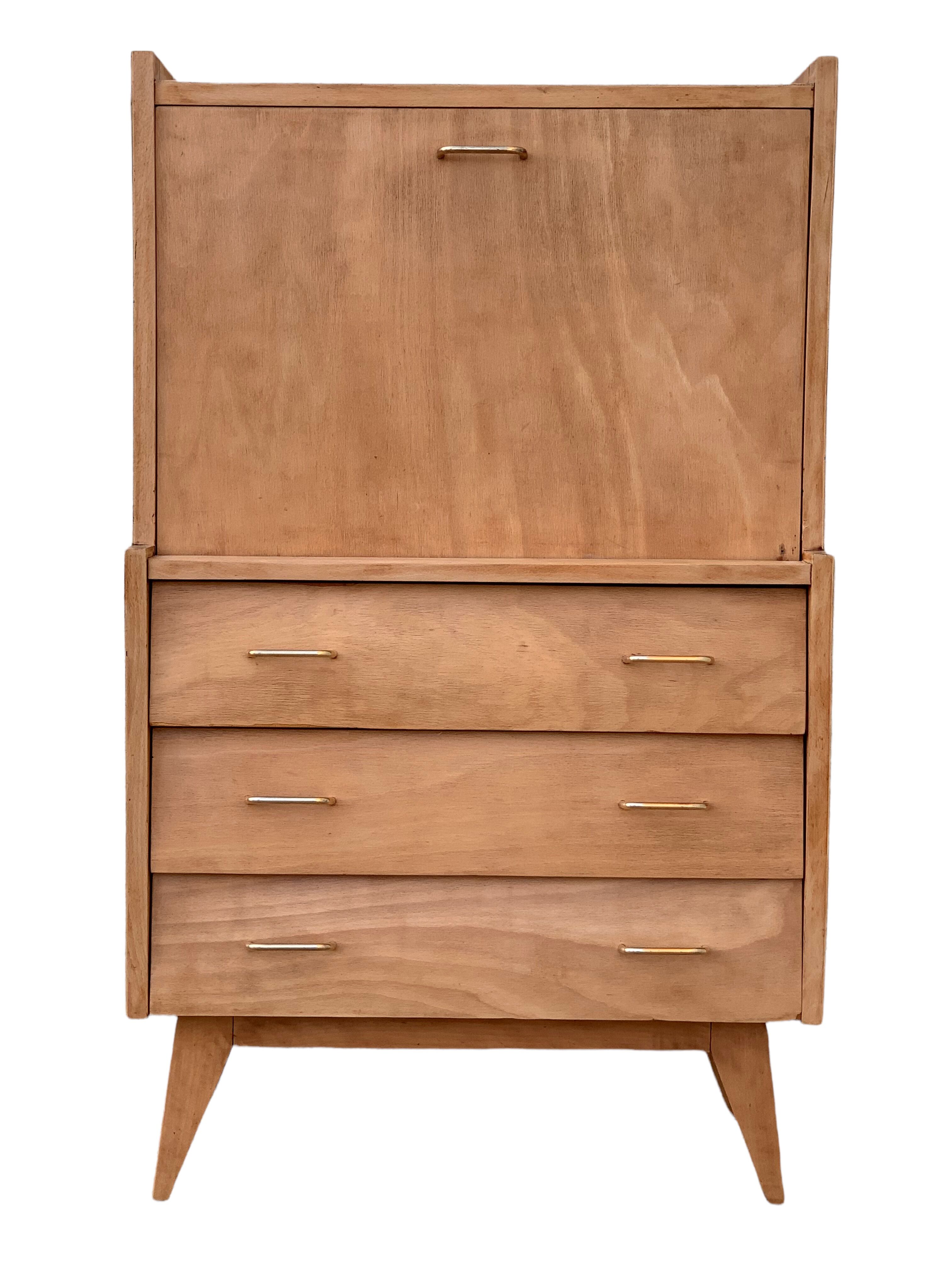 Secretary dresser vintage compass feet 1950