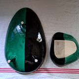Tripod dish and matching serving bowl from the 50s