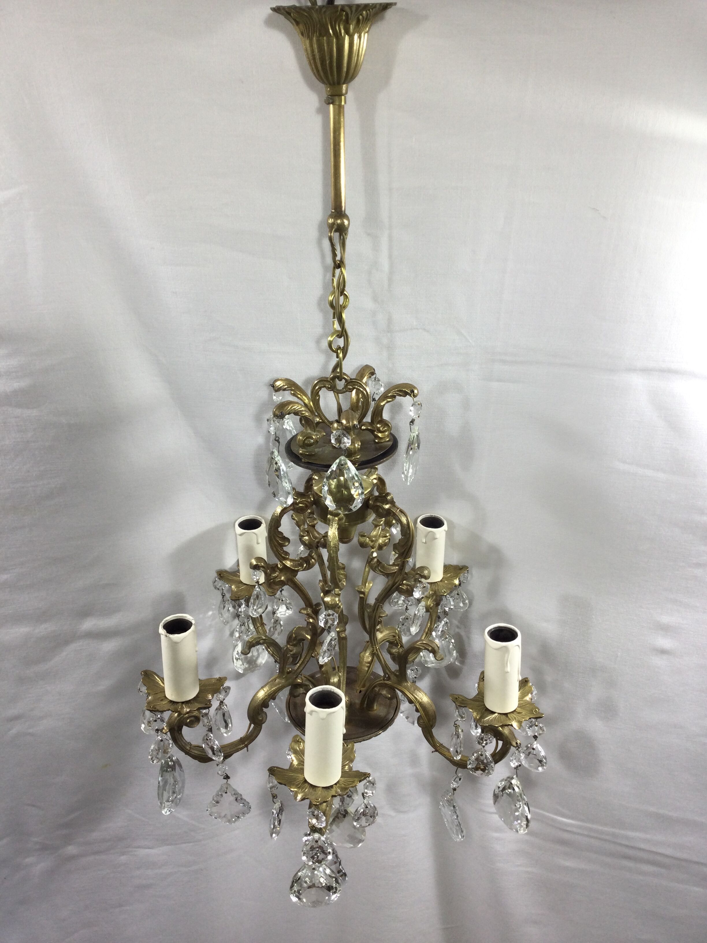 5-light cage chandelier