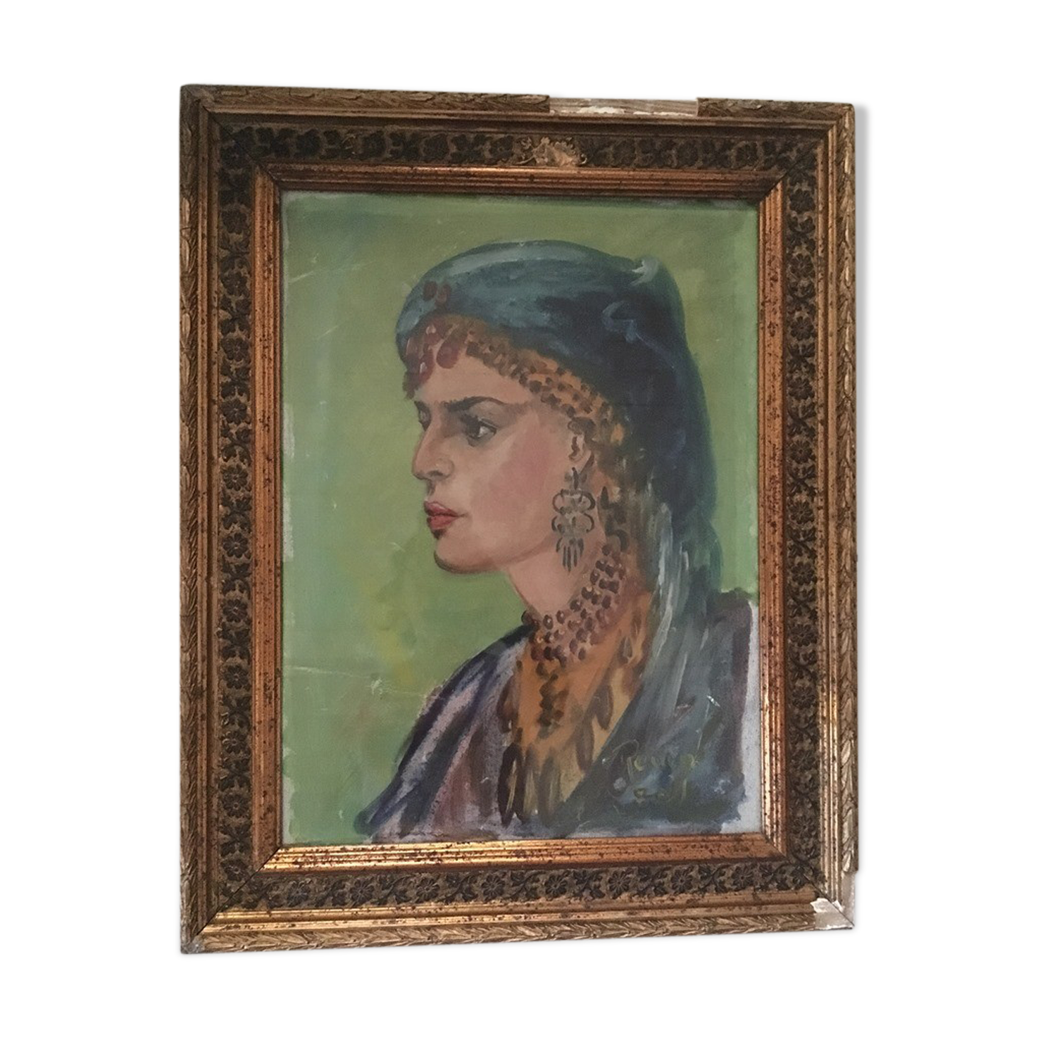 Orientalist portrait "Samira the Moroccan".