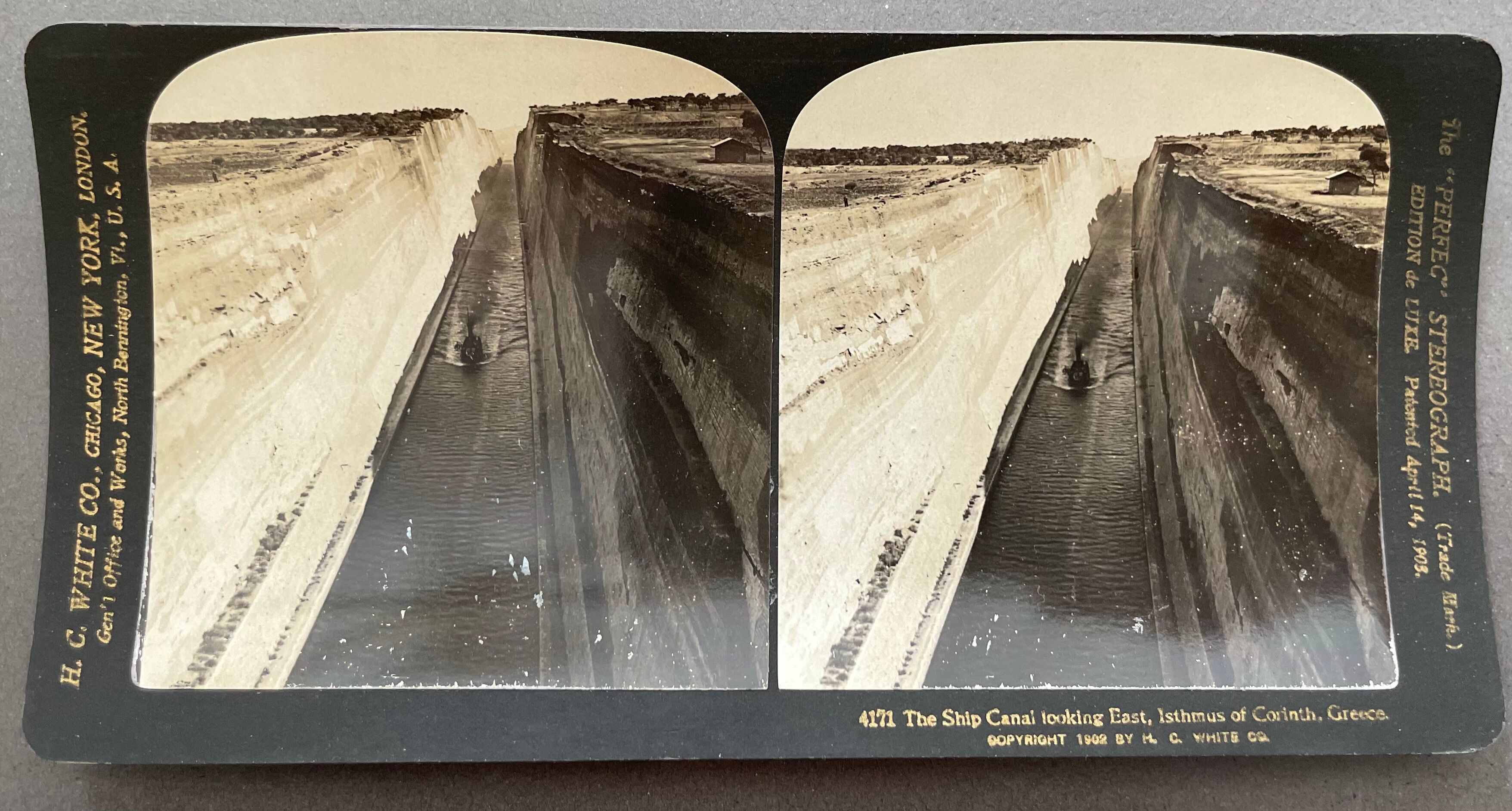 Old photography stereo, stereograph, luxury albumine 1903 Greece