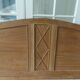 Headboard for a 160 bed in solid walnut. Unique piece made from old elements.