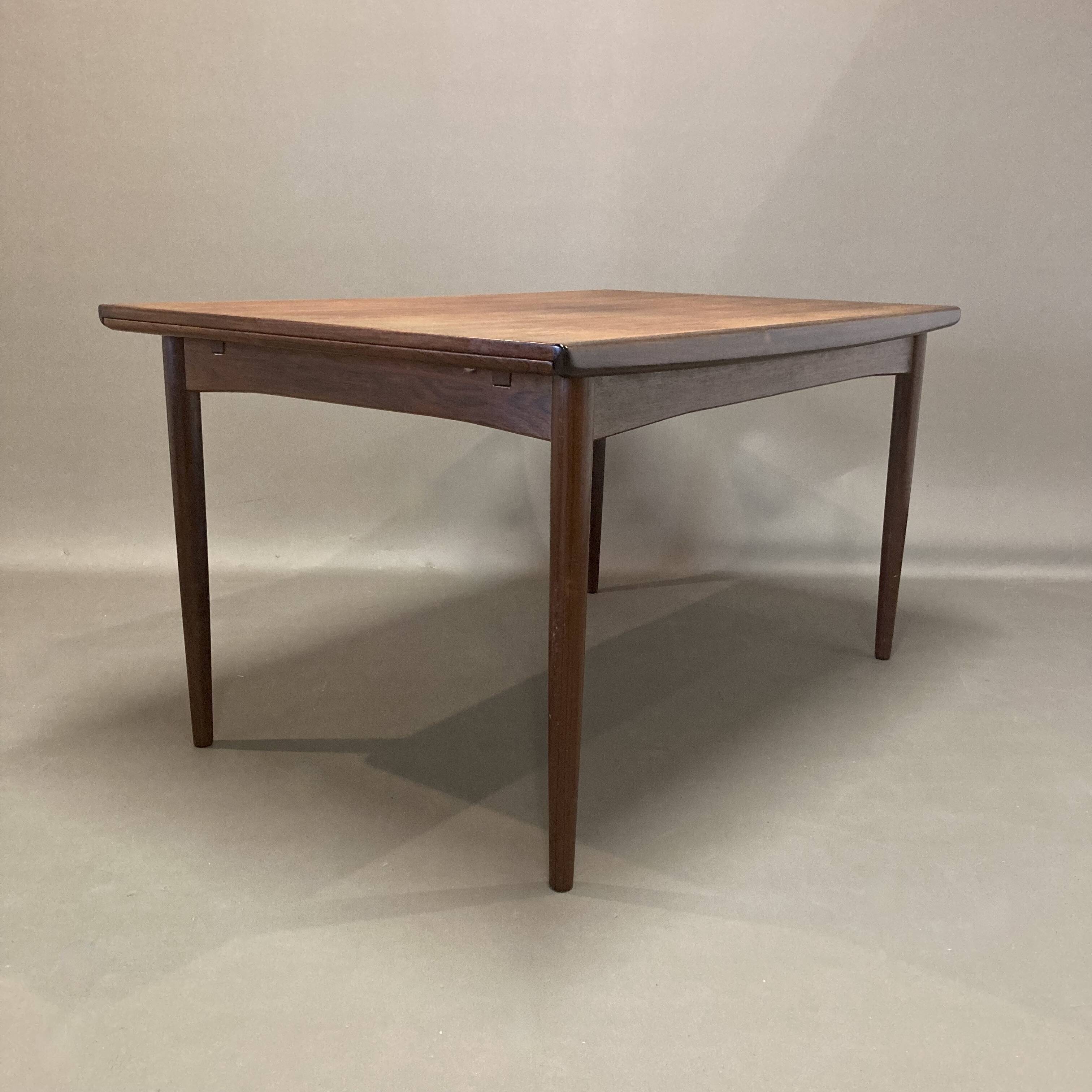 Rosewood extending high table "Scandinavian Design" 1950.