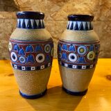Pair of art-deco amphora vases from Czechoslovakia