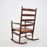 Niels Eilersen Beech Rocking Chair, Denmark 1960s