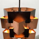 Danish copper pendant light from the mid-century by Lyfa, 1960s.