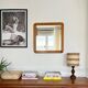 Vintage 70s pine mirror