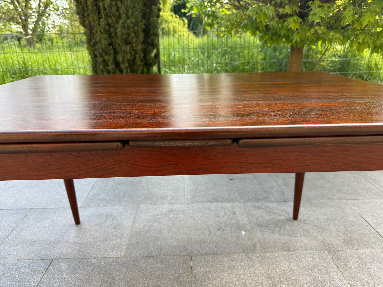 Scandinavian dining table rosewood 1960s
