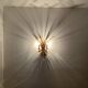 Large Gilded Italian Hollywood Regency Metal Wall Lamp by Hans Kögl