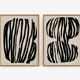 Ensemble de 2 illustrations abstraites