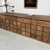Old trade furniture with oak drawers XL format