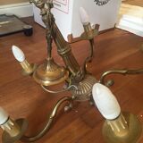 bronze chandelier 5 branches imitation candles