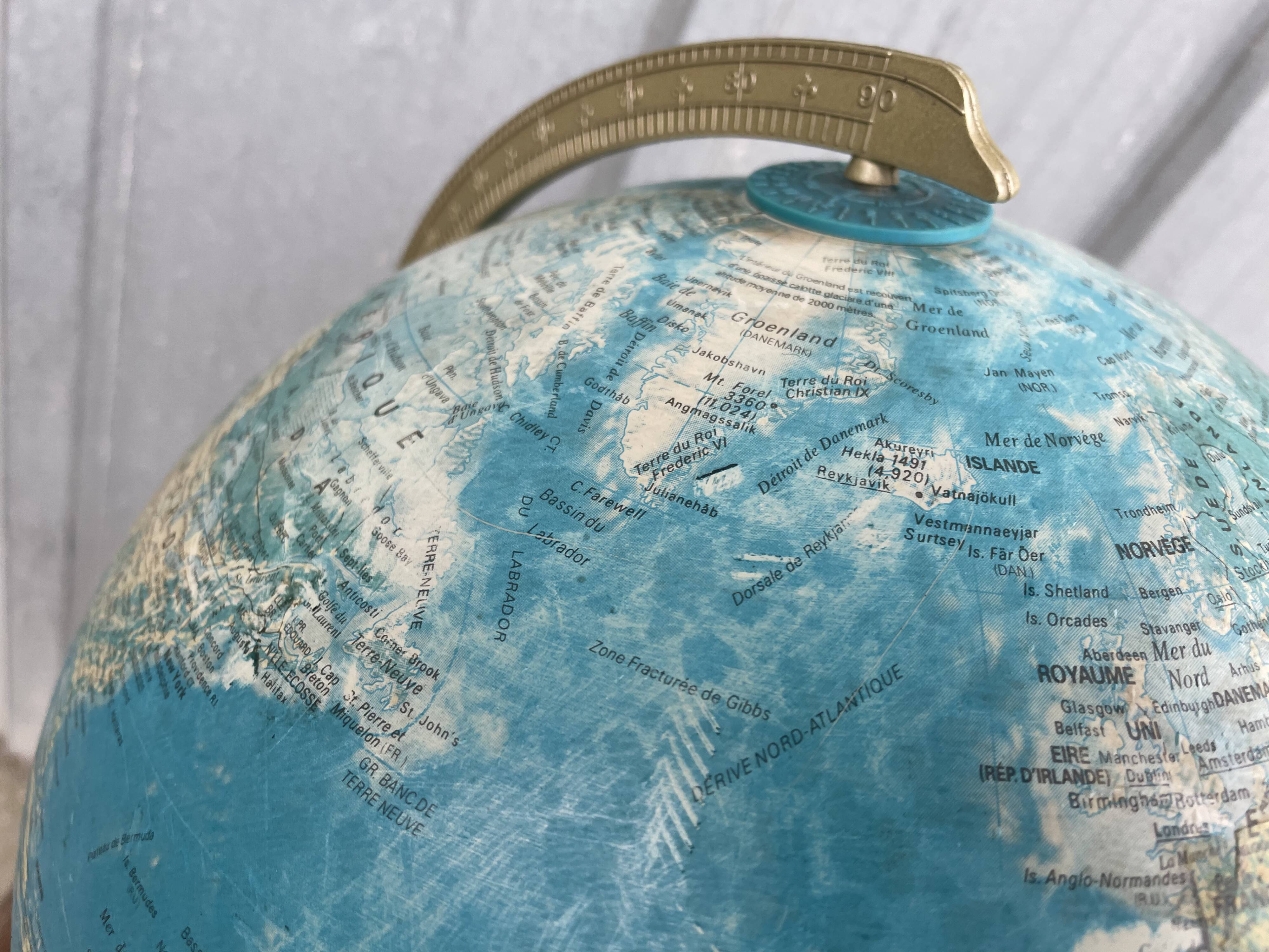 Illuminated Earth Globe