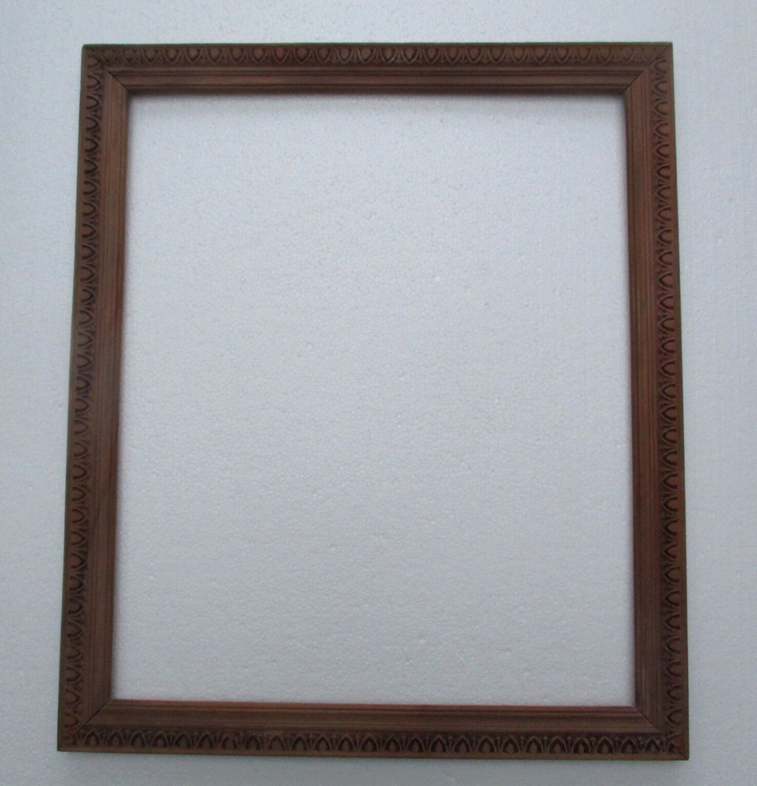 Pair of old wooden frames, oves decoration