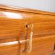 50s vintage sideboard sideboard in wood, brass and glass italian design