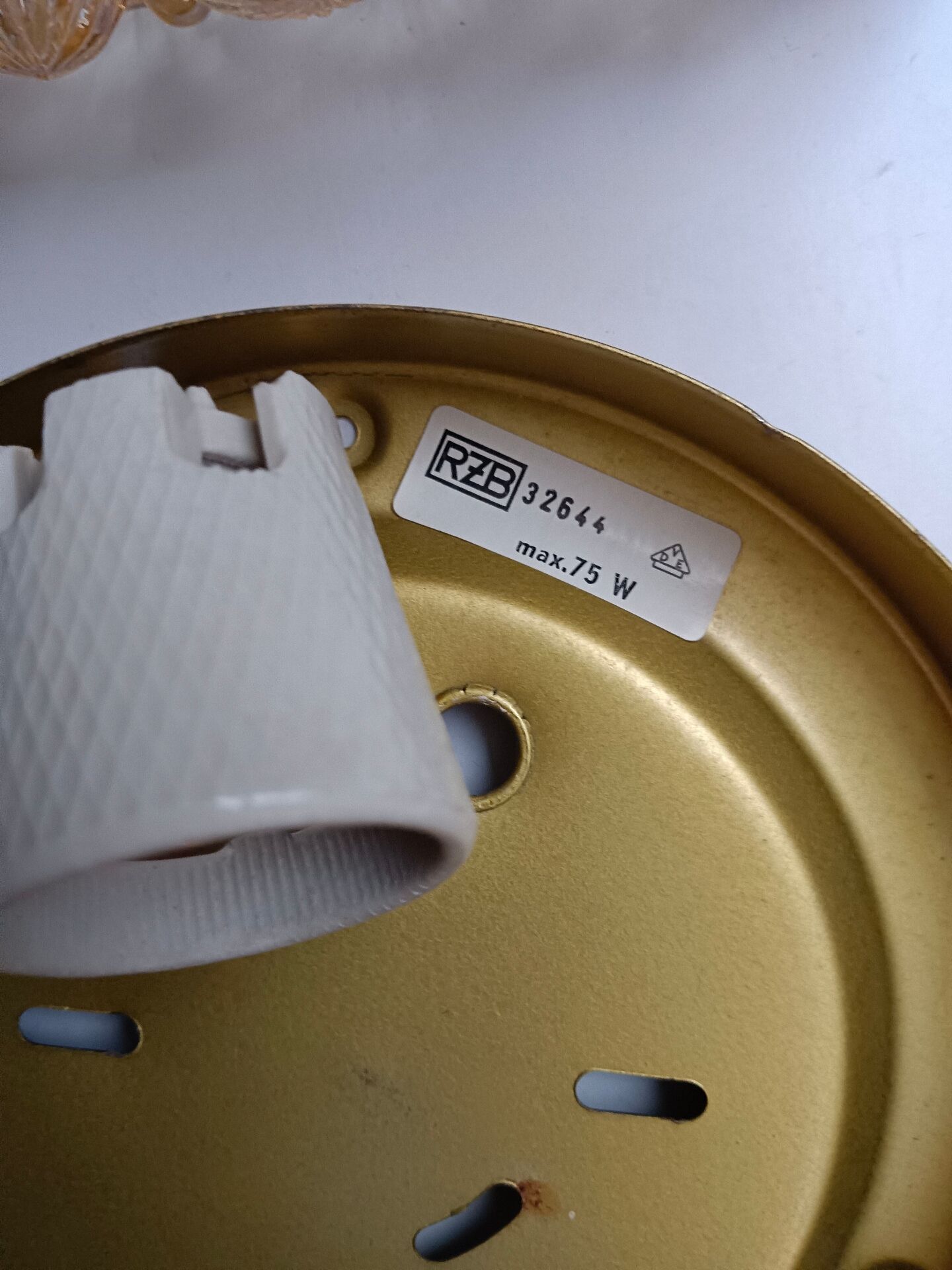 Luminaire verre et support à électrifier