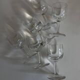 Set of 6 tulip-shaped thieves' glasses, 1950s, XXS, bistro counter