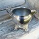 Old silver-plated metal milk or cream jug