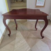 Console with curved legs - mahogany - Louis XV style - carved wood