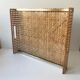 Plateau plexiglass et cannage 1970