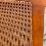Solid wood and cane headboard 92cm