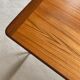Mid-century modern teak coffee table with brass feet, Sweden circa 1960