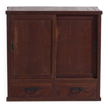 Armoire japonaise ancienne avec portes coulissantes – période Taishō/Showa (c.1920-1950)