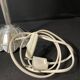 Art Deco table lamp – Silver bronze & pressed/molded glass