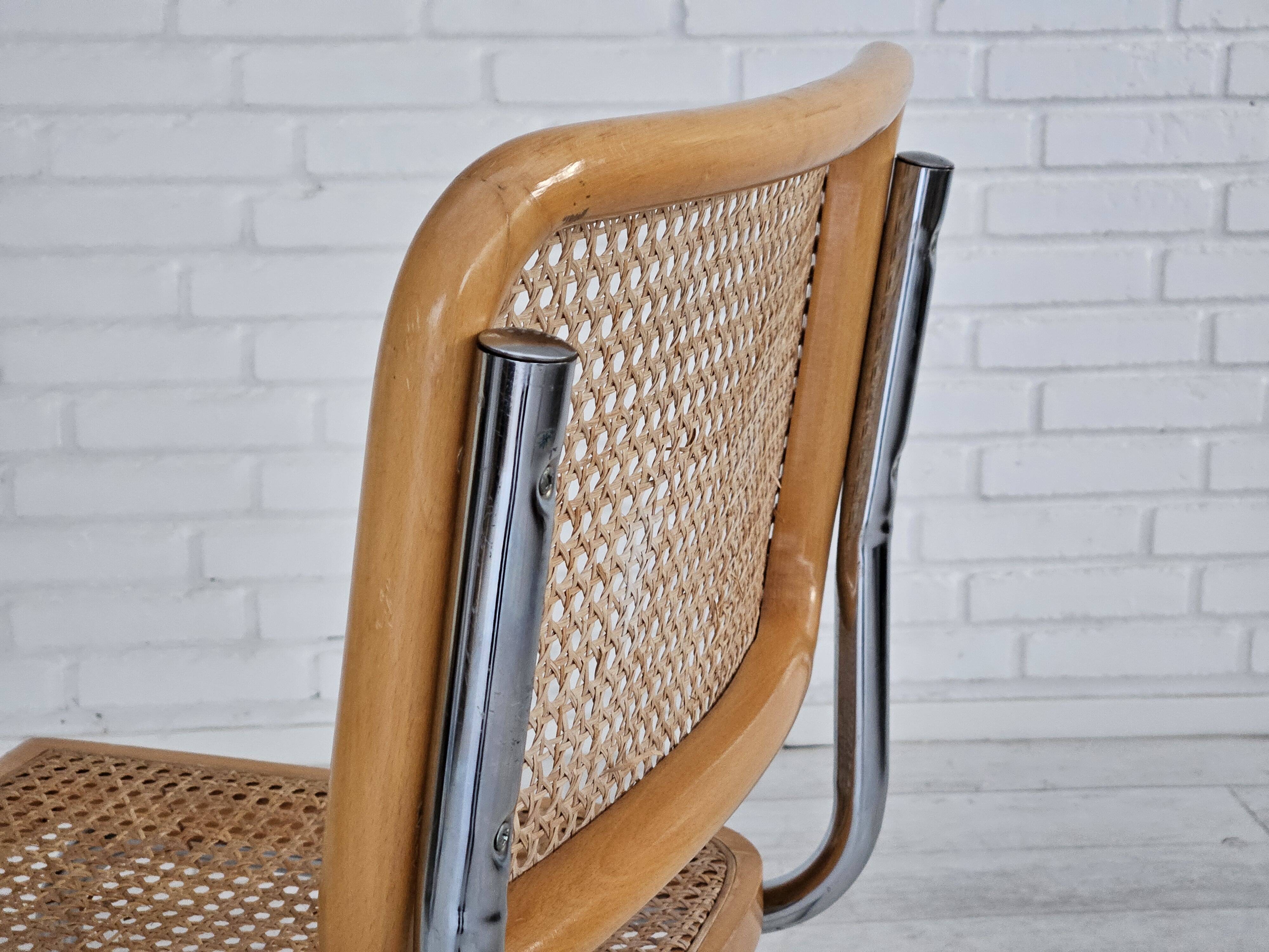 1980s, Italian design, set of 8 chairs, original good condition.
