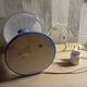 Vintage Ikea mushroom lamp Skojig blue model