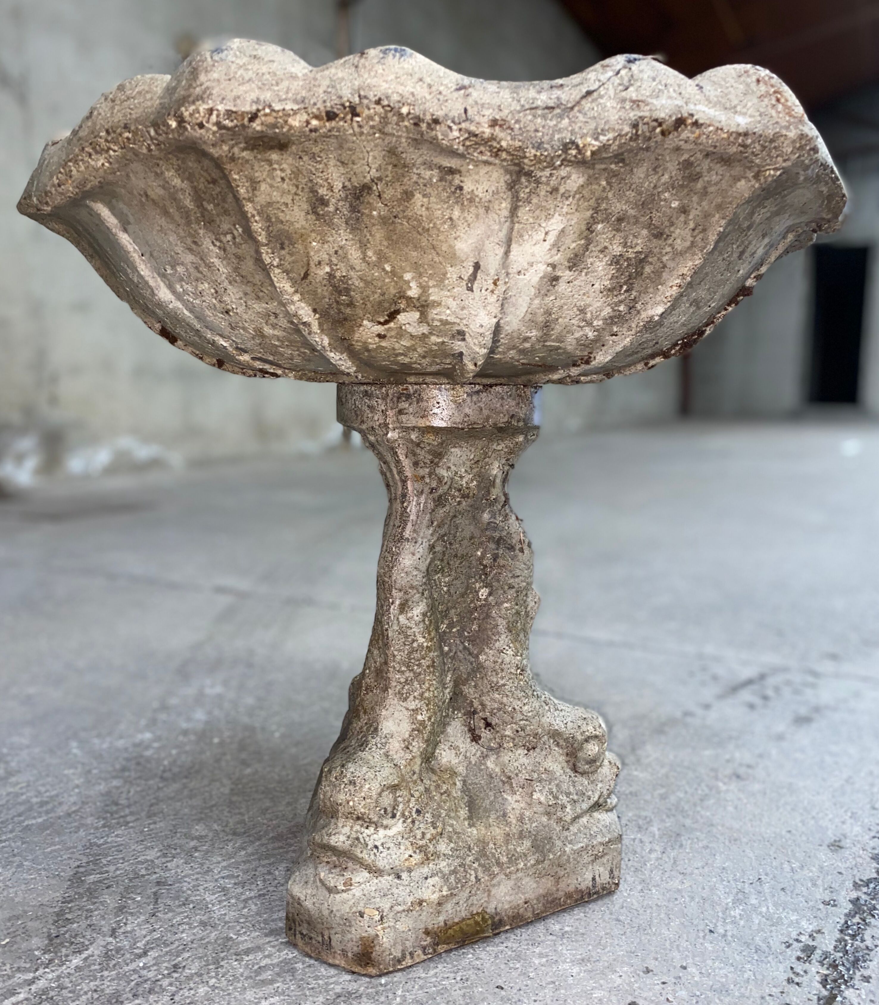 Dolphin reconstructed stone fountain